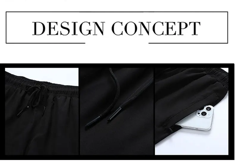 2 in 1 Men's Outdoor Running Shorts Quick-drying Fitness Training Double Layer Sweatpants New Sport Bottoms Bodybuilding Pants