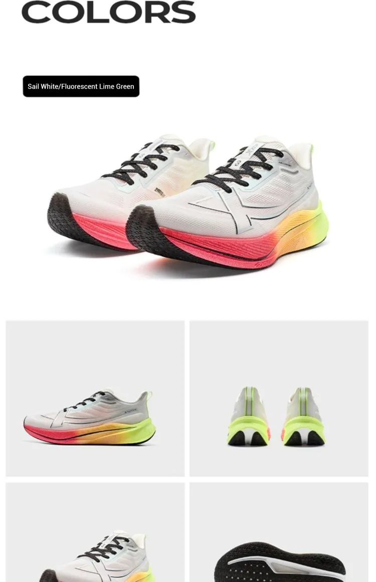 Xtep 2000km 3.0 Running Shoes For Men Spring Sneakers Cushioning Training Jogging Wear-Resistant Lightweight 875119110032