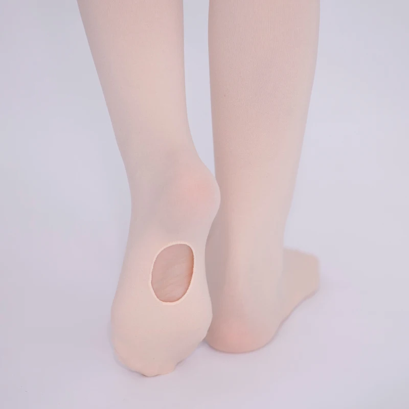 Wholesale Professional Female 80d Microfiber Soft Convertible Ballet Dance Tights Girls Leggings Seamless Pantyhose with Hole