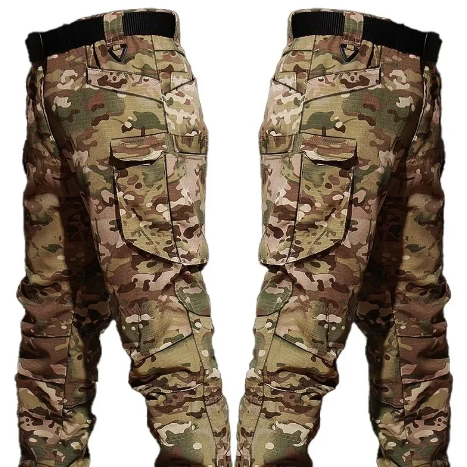 Camo Suits Tactical Shirts Training Sets Multi-pocket Work Pants Outfit Combat Tops Windproof Hunting Clothes Wear-resisting