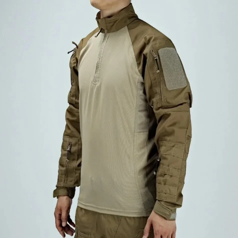 Camo Suits Tactical Shirts Training Sets Multi-pocket Work Pants Outfit Combat Tops Windproof Hunting Clothes Wear-resisting