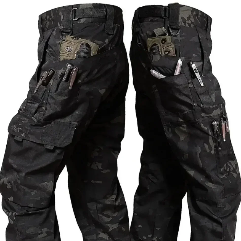 Camo Suits Tactical Shirts Training Sets Multi-pocket Work Pants Outfit Combat Tops Windproof Hunting Clothes Wear-resisting