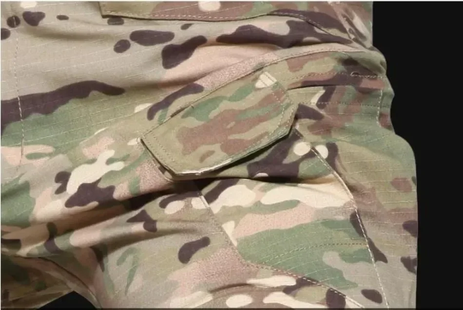 Camo Suits Tactical Shirts Training Sets Multi-pocket Work Pants Outfit Combat Tops Windproof Hunting Clothes Wear-resisting