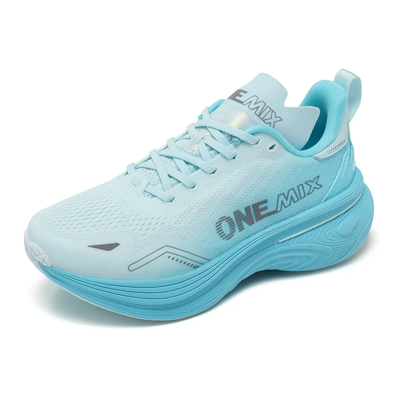 Onemix Running Shoes Women Light Sports Shoes Cushioned Jump Rope Shoes Spring and Autumn Stable Support Running Shoes Men