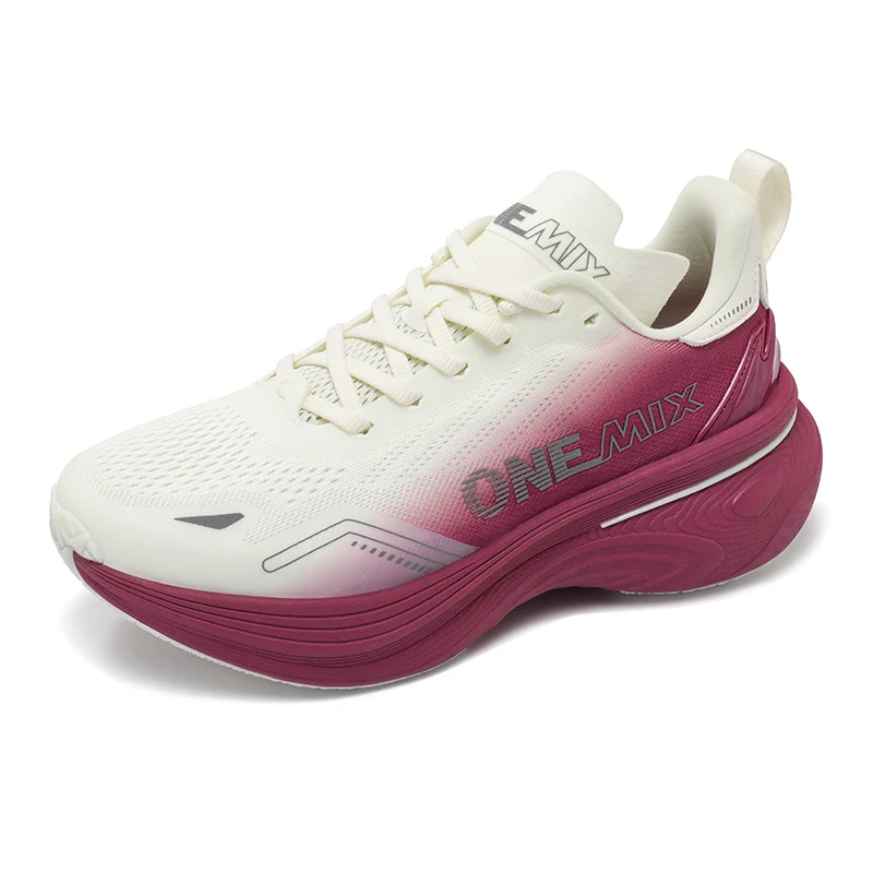 Onemix Running Shoes Women Light Sports Shoes Cushioned Jump Rope Shoes Spring and Autumn Stable Support Running Shoes Men