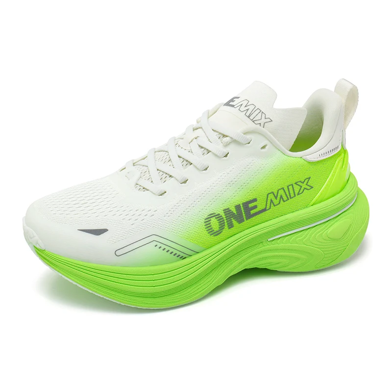 Onemix Running Shoes Women Light Sports Shoes Cushioned Jump Rope Shoes Spring and Autumn Stable Support Running Shoes Men