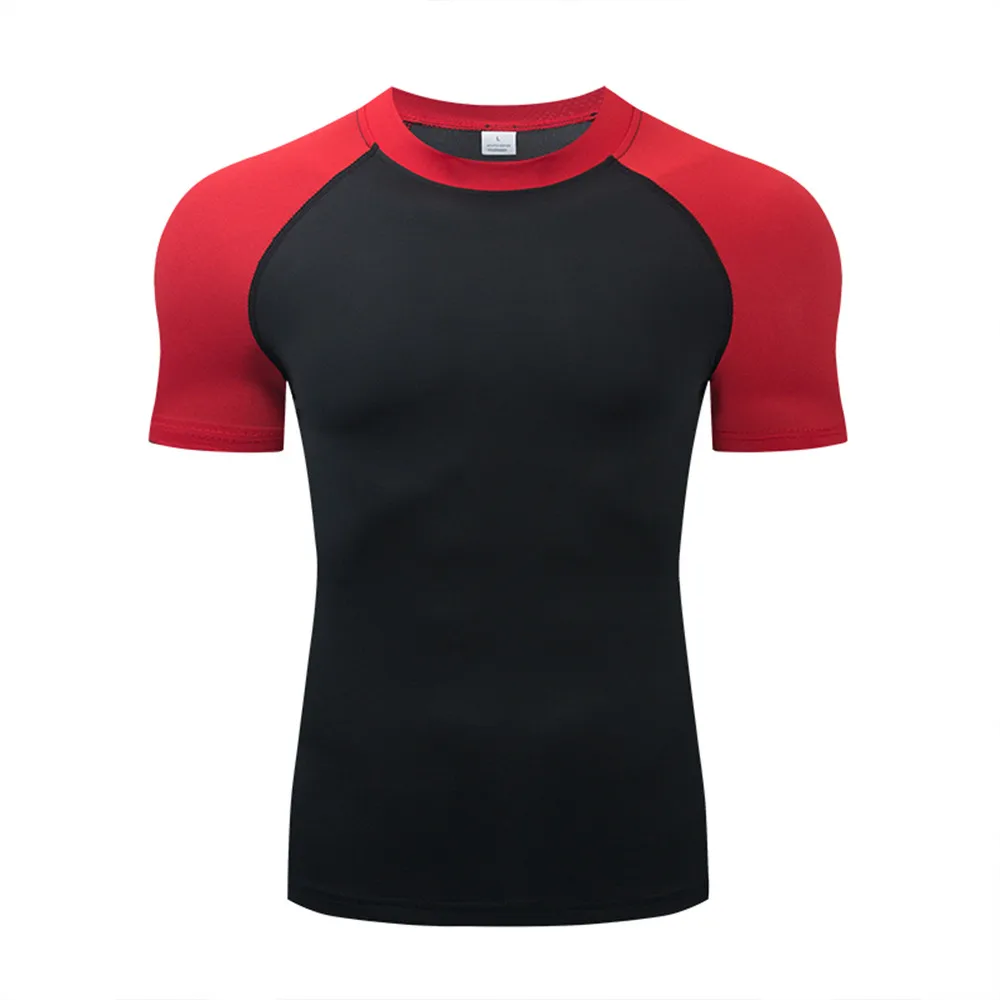 Men's T-Shirt Running Sport T Shirt Men Compression Top Tee Fitness Quick Dry Tight Training Gym Sport Running Shirts Men Jersey