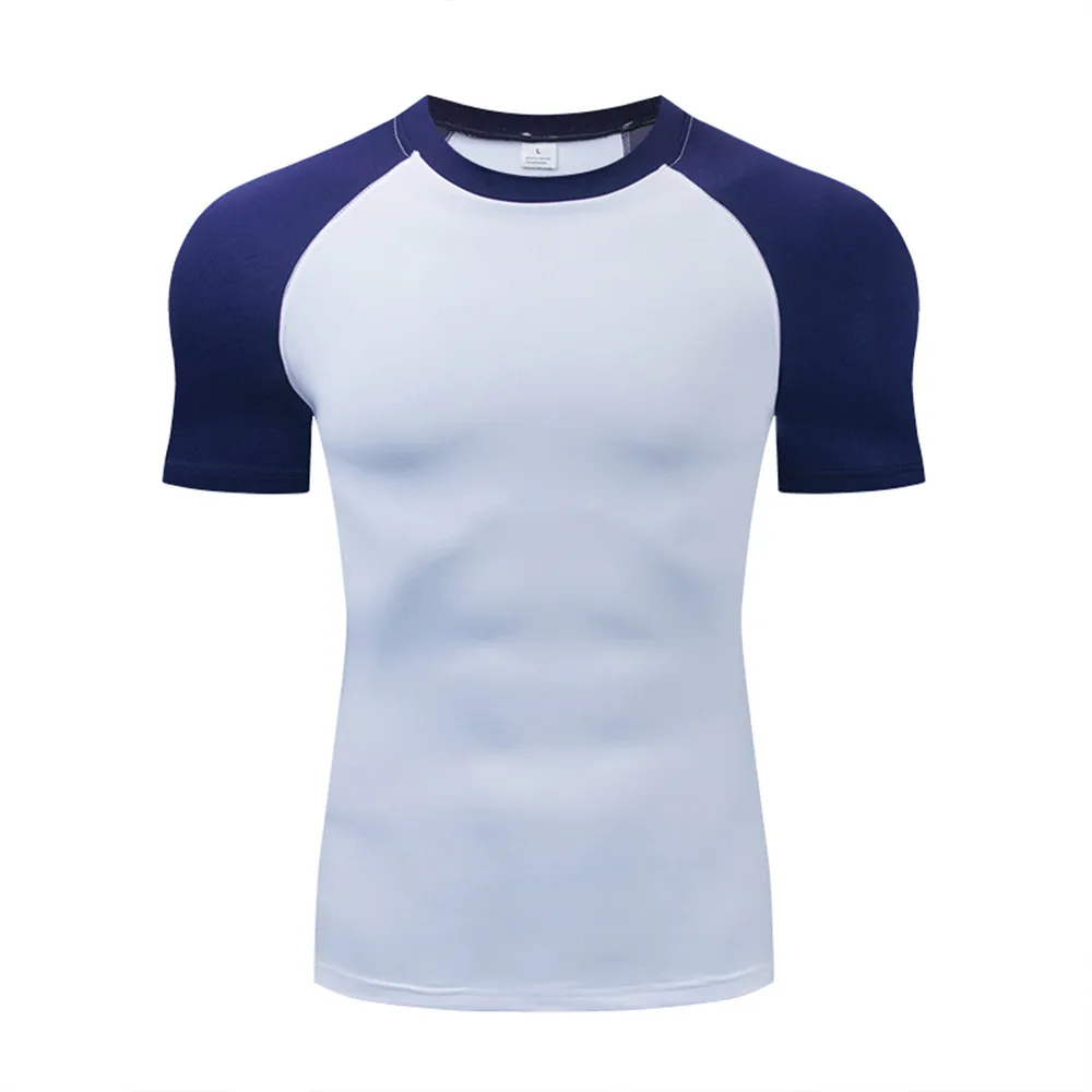 Men's T-Shirt Running Sport T Shirt Men Compression Top Tee Fitness Quick Dry Tight Training Gym Sport Running Shirts Men Jersey