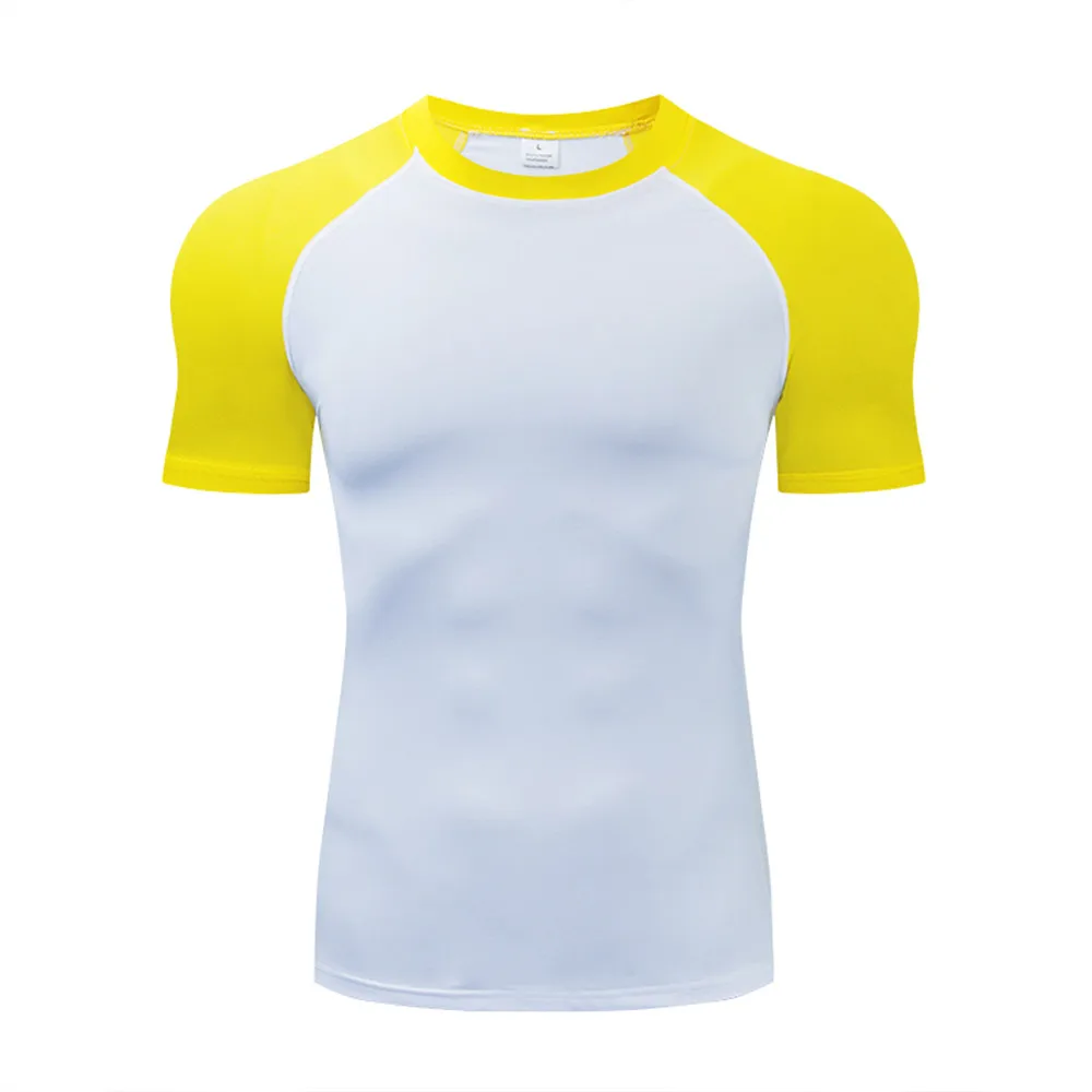 Men's T-Shirt Running Sport T Shirt Men Compression Top Tee Fitness Quick Dry Tight Training Gym Sport Running Shirts Men Jersey