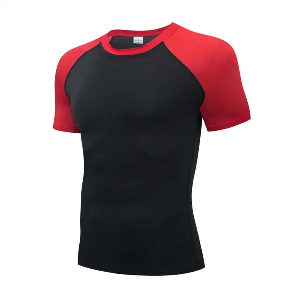 Men's T-Shirt Running Sport T Shirt Men Compression Top Tee Fitness Quick Dry Tight Training Gym Sport Running Shirts Men Jersey