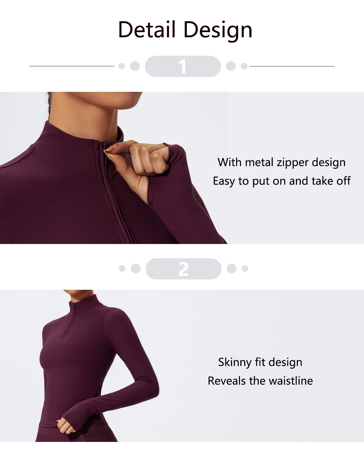 Hearuisavy Summer Half Zipper High Collar Sports Shirts Quick-Dry Yoga Clothing Fitness Long Sleeve Tight Clothes Sportswear Gym