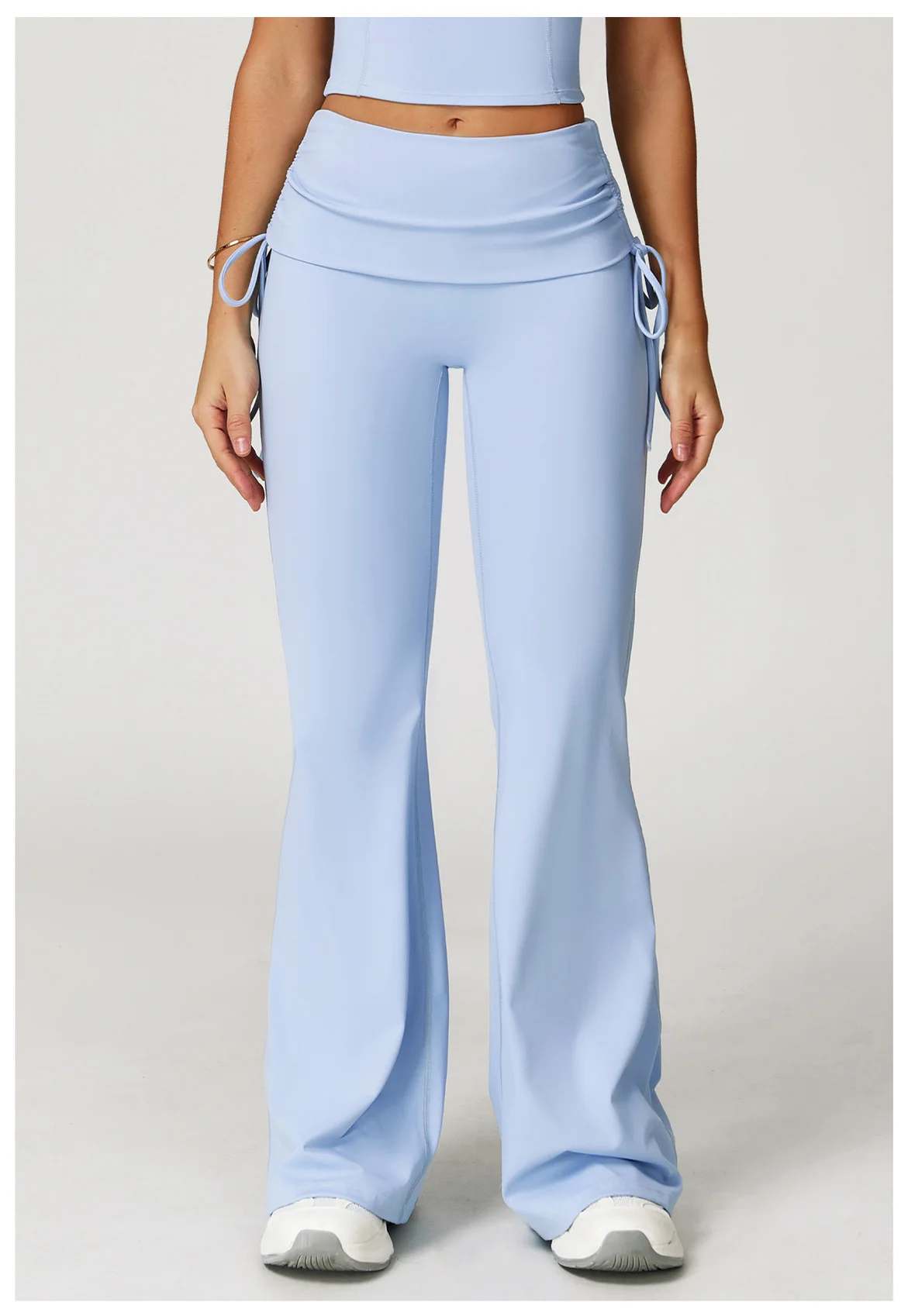 Bell-bottoms High Waist Workout Yoga Leggings Fitness Butt Lifting Scrunch Butt Sports Gym Flared Pants Women Wide Leg Pants