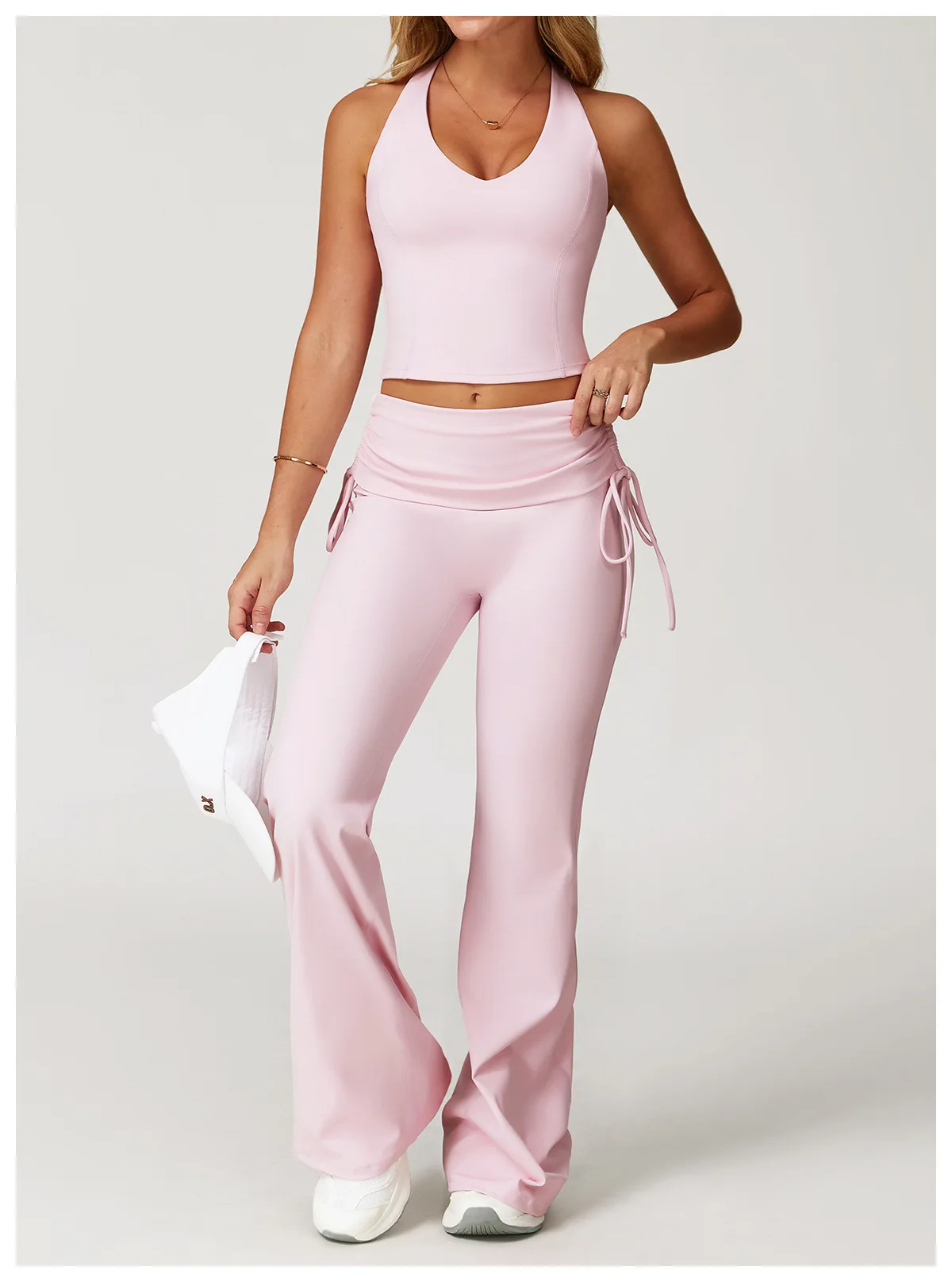 Bell-bottoms High Waist Workout Yoga Leggings Fitness Butt Lifting Scrunch Butt Sports Gym Flared Pants Women Wide Leg Pants