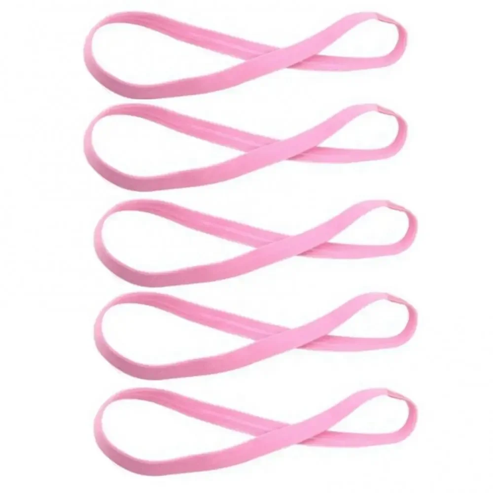 1/2/5Pcs Women Sweatbands Football Yoga Pure Hair Bands Anti-slip Elastic Rubber Thin Sports Headband Men Hair Accessories
