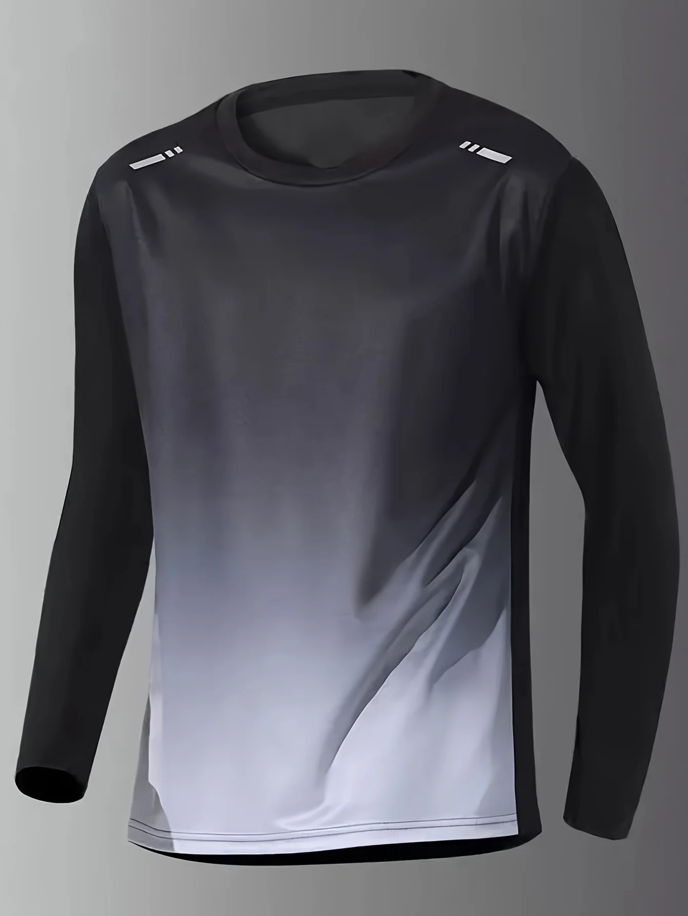 T-shirt men's four seasons long sleeve outdoor speed dry clothes running training breathable leisure fitness top