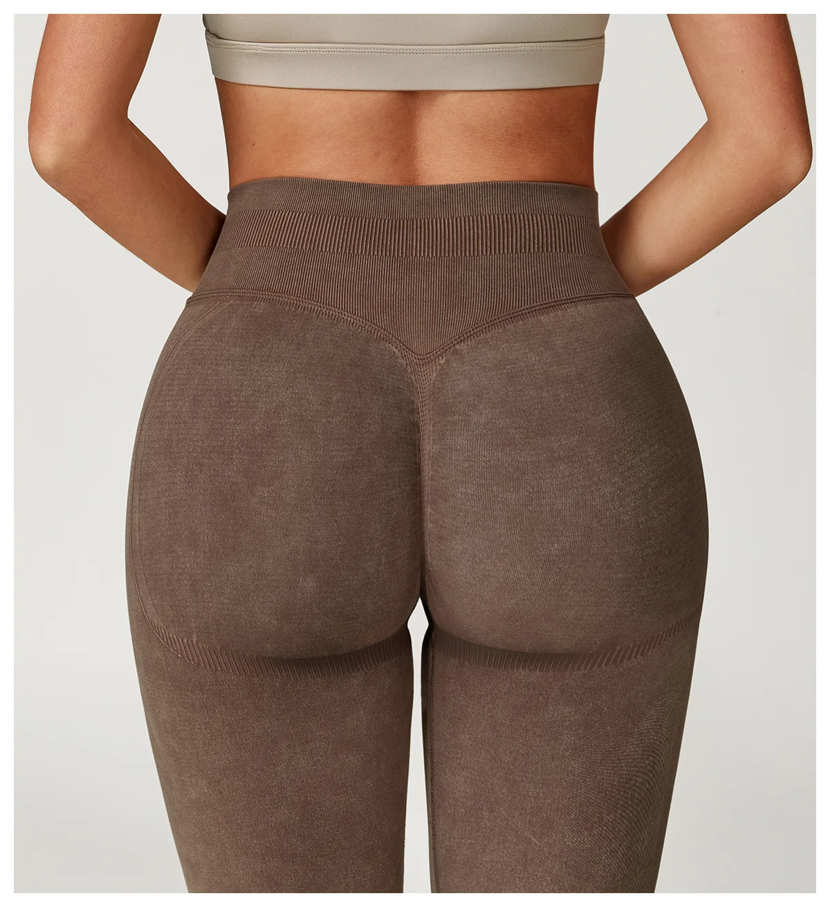 Yoga Pants Sports Leggings Women Seamless Sports Yoga Pant High Waist Ribbed Gym Clothes Fitness Workout Wear Scrunch Bum Tights
