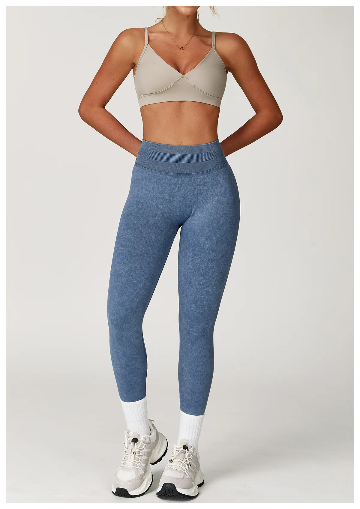Yoga Pants Sports Leggings Women Seamless Sports Yoga Pant High Waist Ribbed Gym Clothes Fitness Workout Wear Scrunch Bum Tights