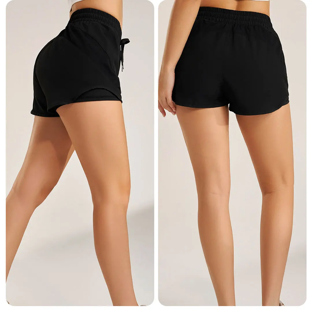 Women Sportswear Yoga Shorts Bottoms Running Shorts Gym Fitness Activewear Workout Gym Wear Ropa Deportiva Mujer