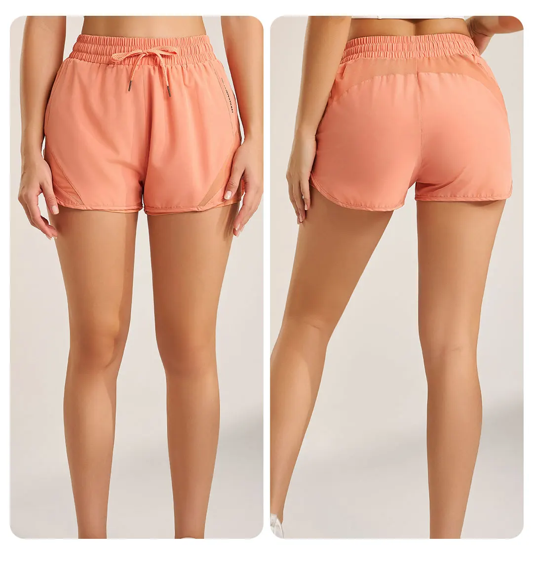 Women Sportswear Yoga Shorts Bottoms Running Shorts Gym Fitness Activewear Workout Gym Wear Ropa Deportiva Mujer