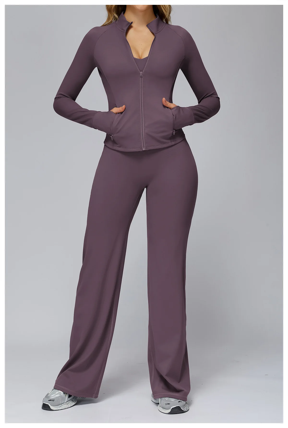 High Waist Flared Leggings Women Gym Fitness Yoga Pants Workout Runing Sport Leggings Women's Control Tummy Yoga Wide Leg Pants
