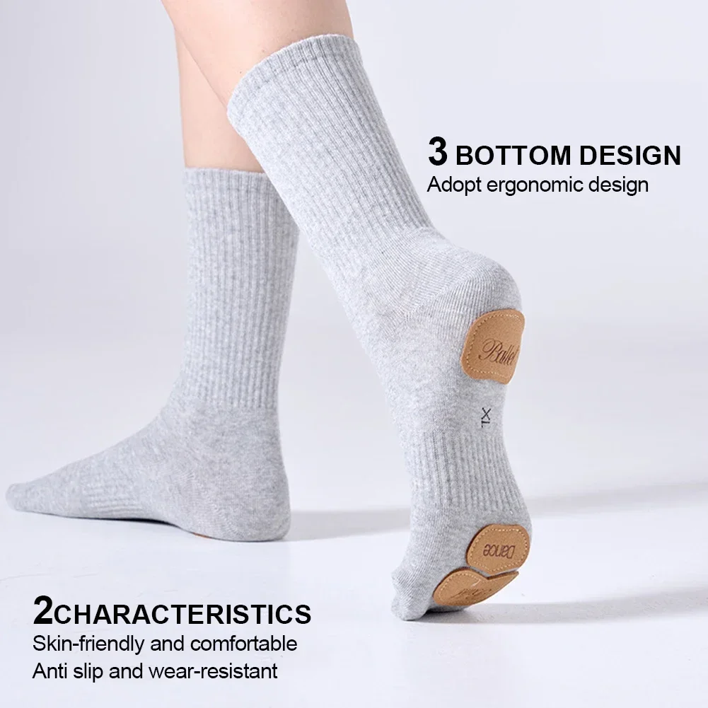Non Slip Modern Dance Yoga Socks Girls Women Men Cotton Socks Ballet Socks Pilates Yoga Kids Adults Dance Stockings