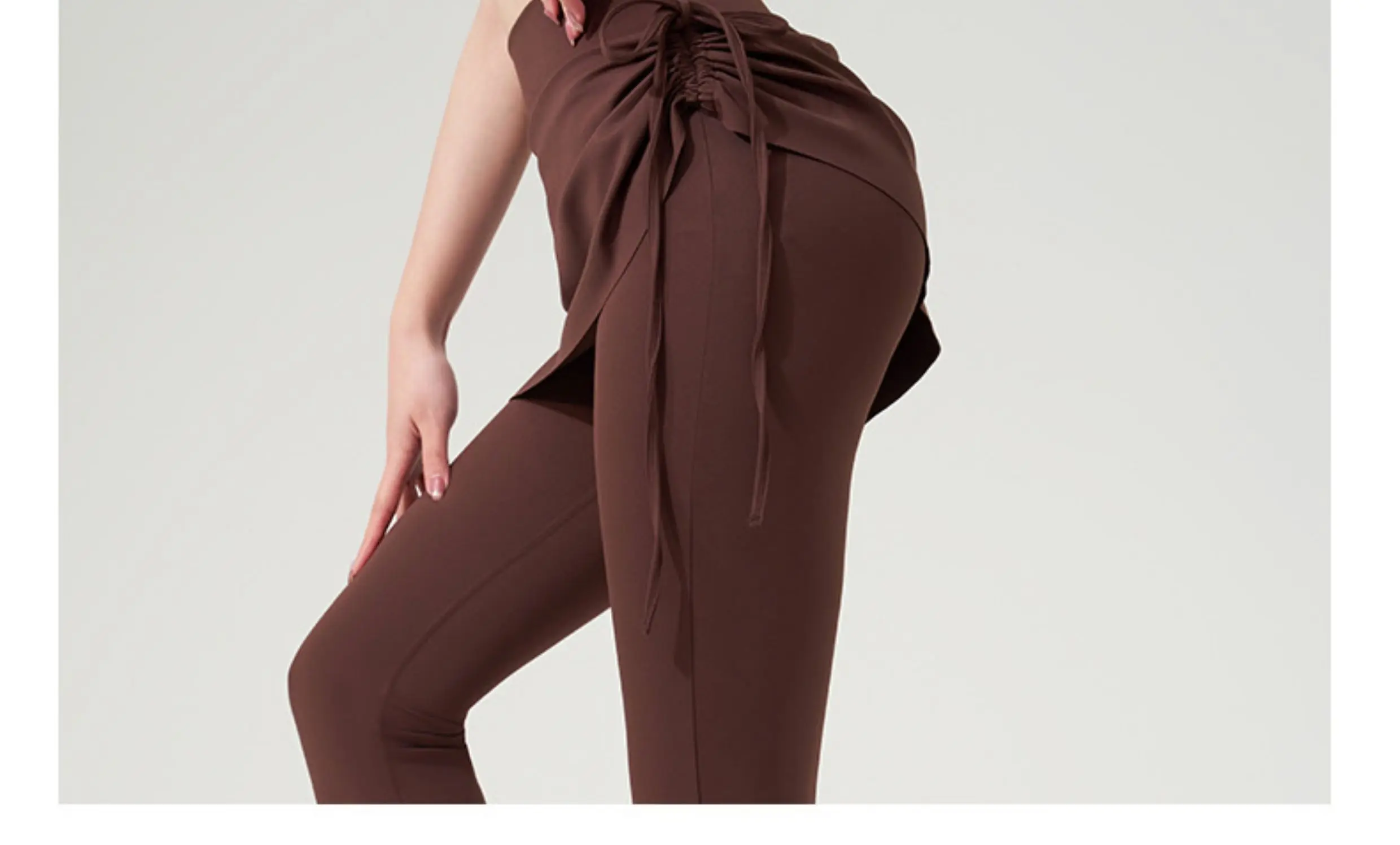 Yoga Bell-bottom Pants Fake Two-piece Skirt Pants High Waist Hip Lift Tight Body Anti-exposure Pilates Sports Fitness Leggings