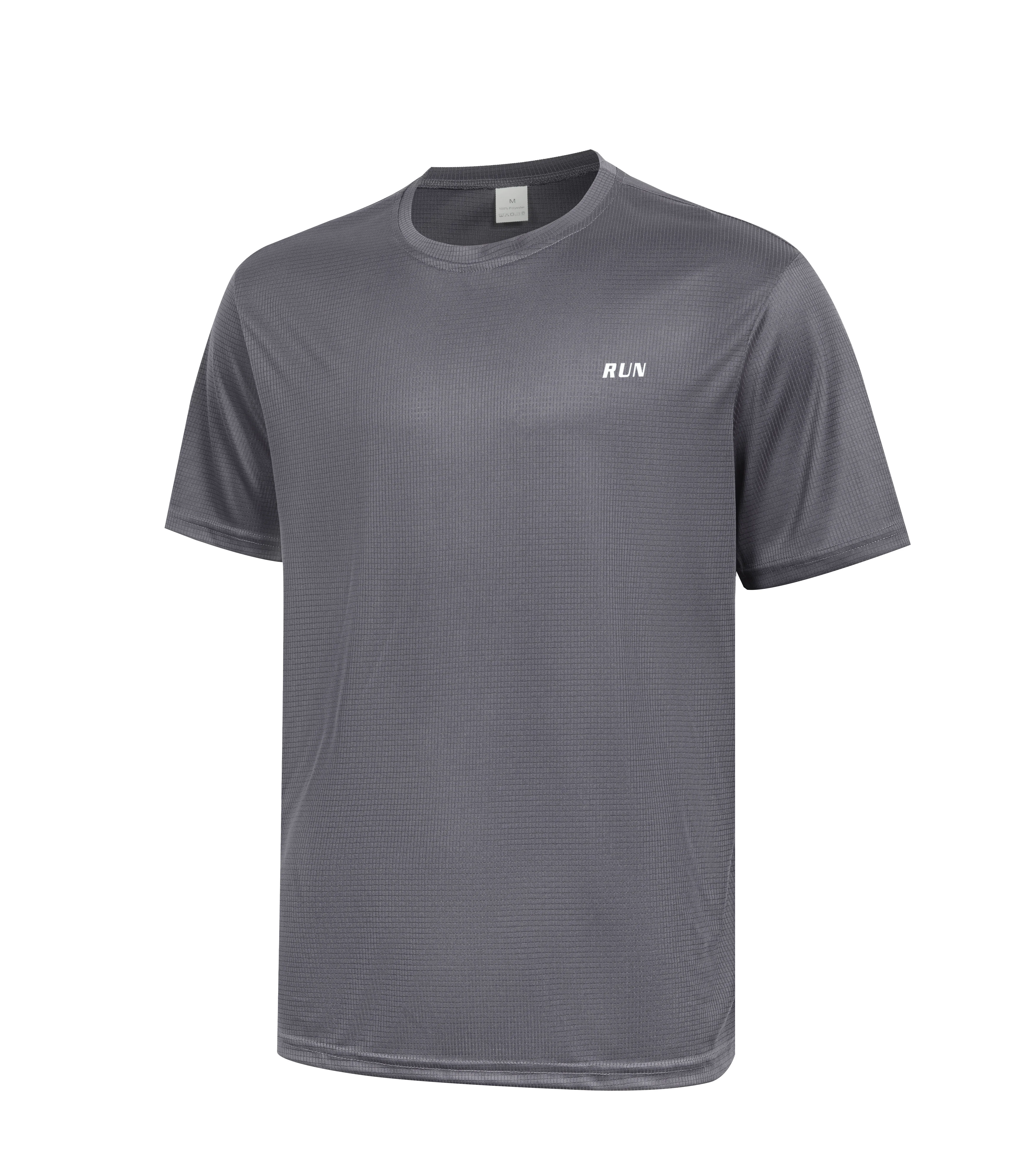 Men's Quick Dry Short Sleeve Gym Running Moisture Wicking Round Neck T-Shirt Training Exercise Gym Sport Shirt Tops Lightweight