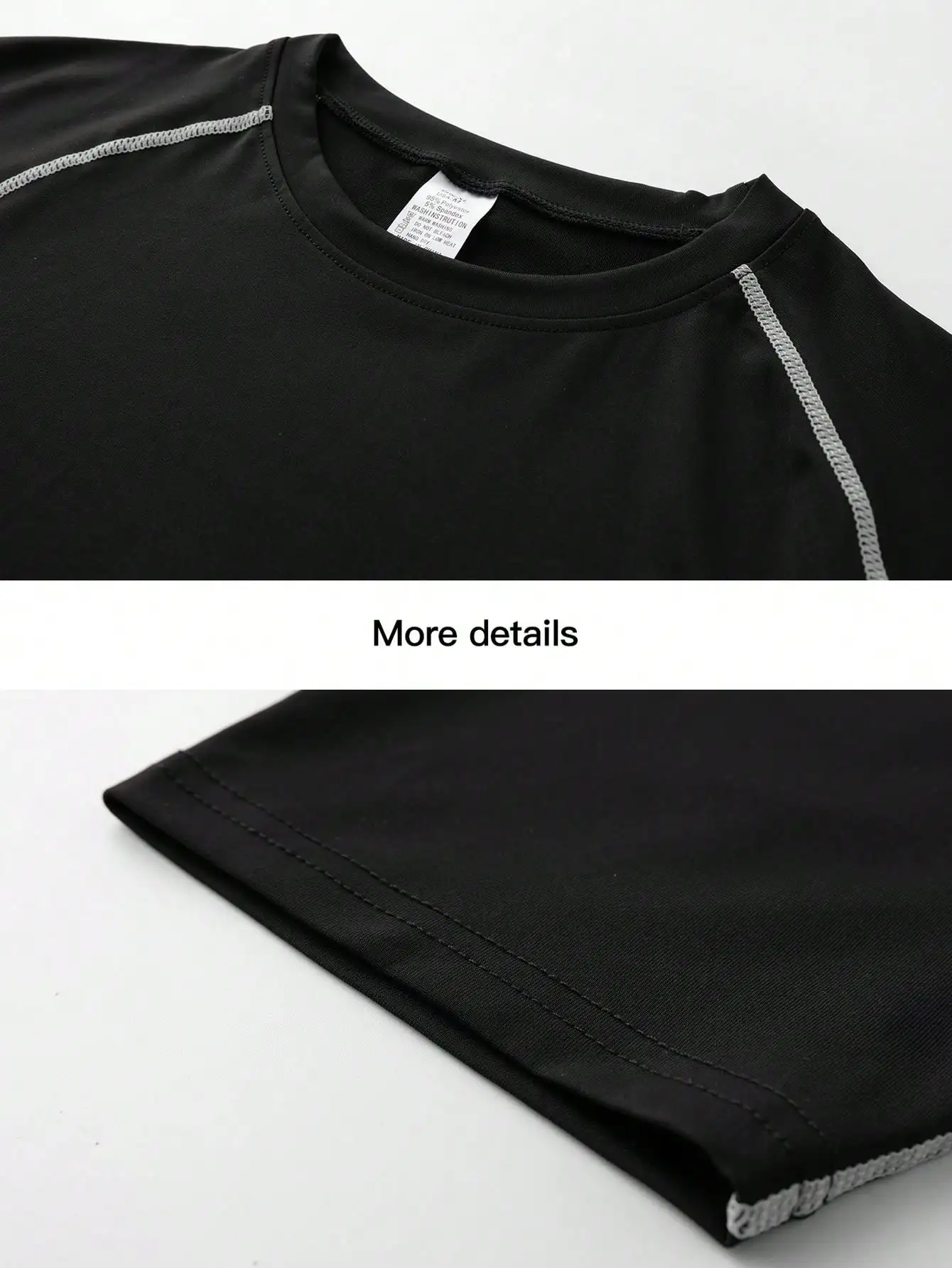 2 Pcs Men Compression Sport T Shirt Short Sleeve Training Fitness Top Tee Man Quick Dry Running Sport T Shirts