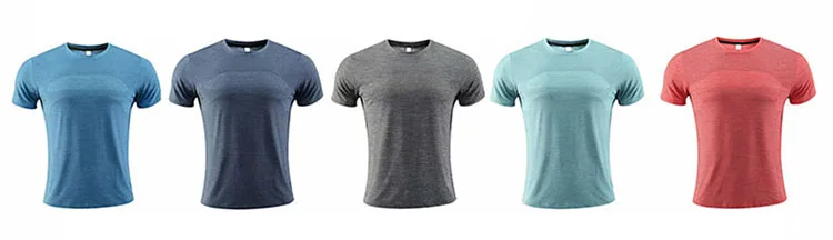 Multicolor Quick Dry Short Sleeve Sport T Shirt Gym Jerseys Fitness Shirt Trainer Running T-Shirt Men's Breathable Sportswear