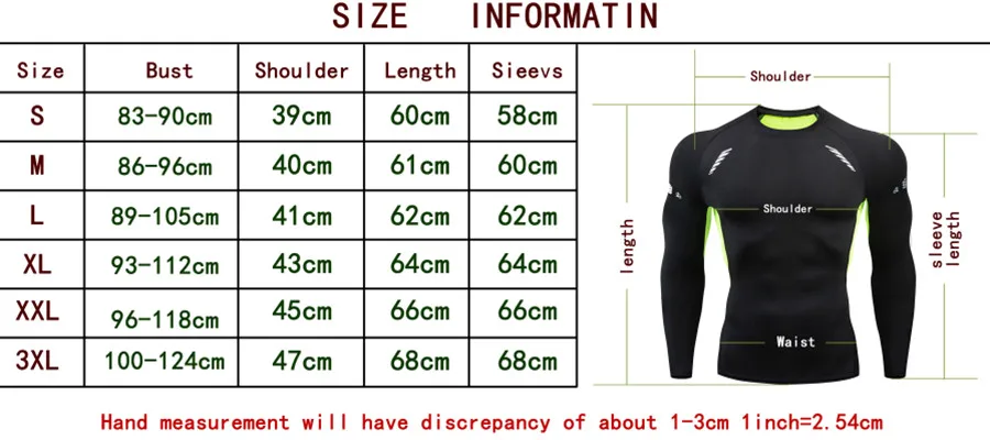 Men Long Sleeve Rashguard Compression T-Shirt Elastic Running Fitness Tee Tops Tight Man Sports Training Superhero Sportswear