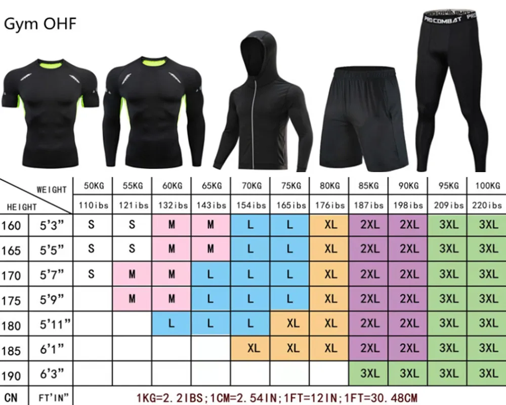 Men Long Sleeve Rashguard Compression T-Shirt Elastic Running Fitness Tee Tops Tight Man Sports Training Superhero Sportswear
