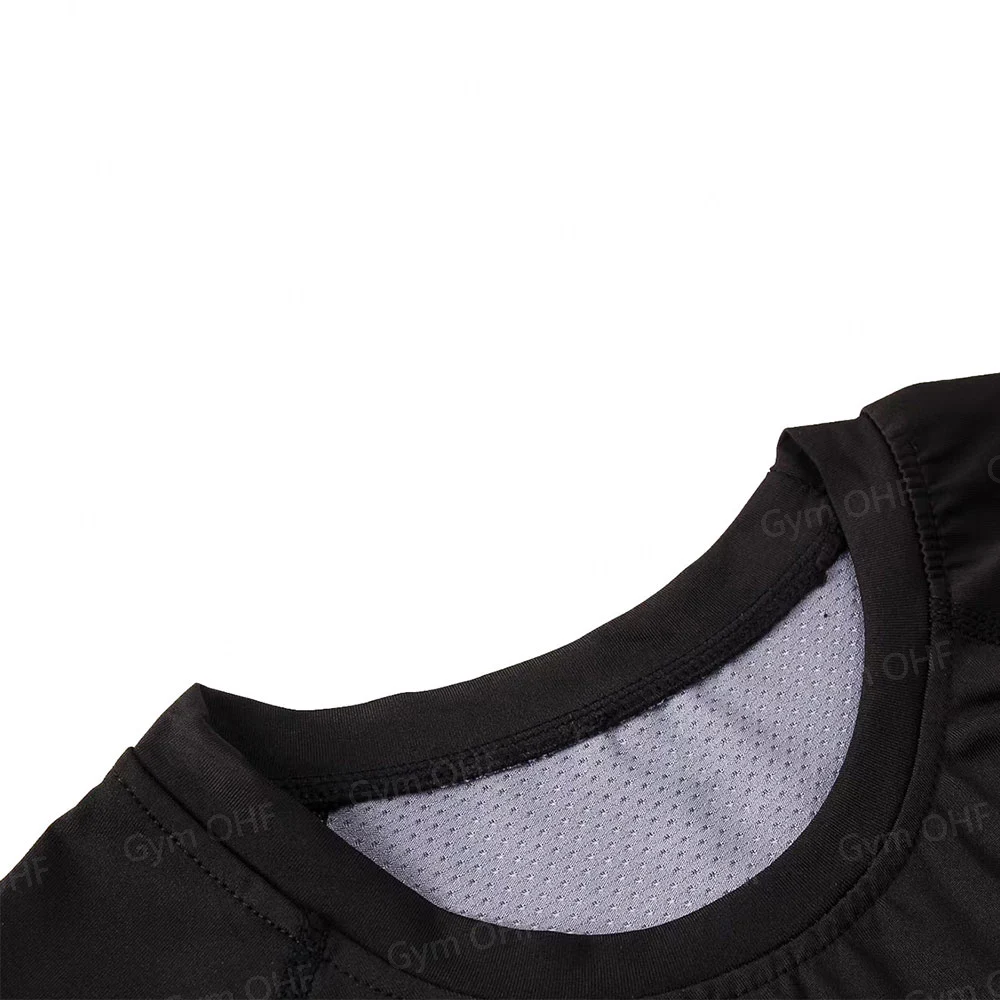 Men Long Sleeve Rashguard Compression T-Shirt Elastic Running Fitness Tee Tops Tight Man Sports Training Superhero Sportswear