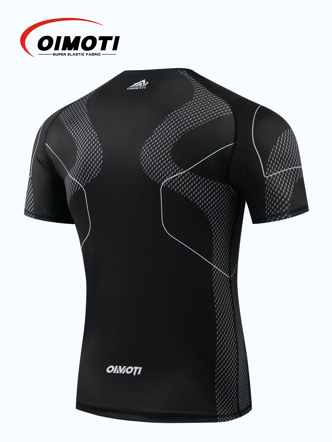 Men's Quick Drying Compression Running T-Shirt Sports Fitness Short Sleeve Gym Jersey Elastic Tight Fitness Clothing