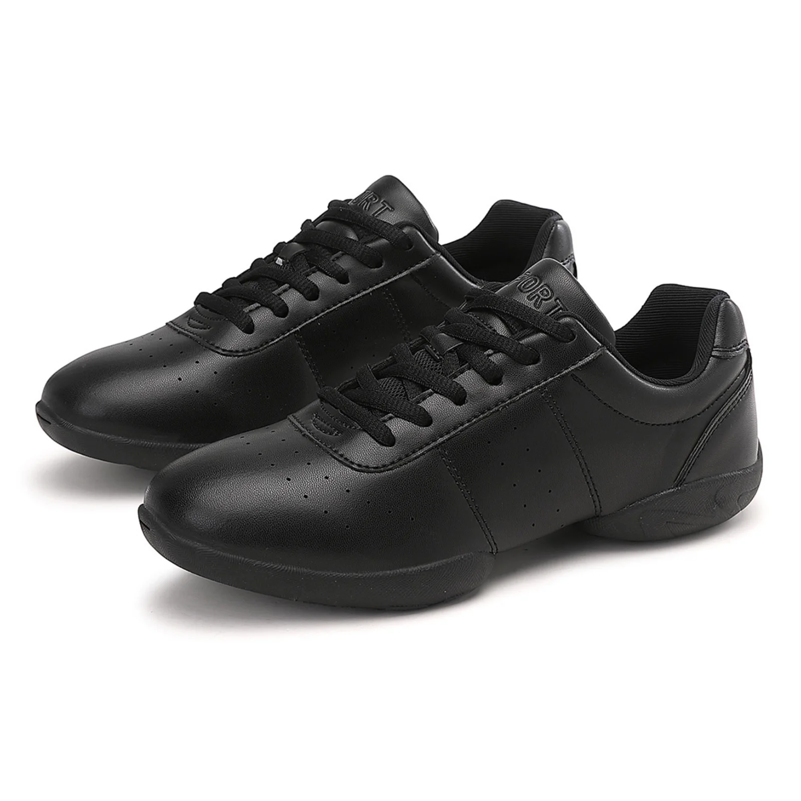 Cheerleading Shoes Women Girls Kids Youth White Black Cheer Shoes Dance Sneakers Lightweight Aerobics Sports Footwear 610