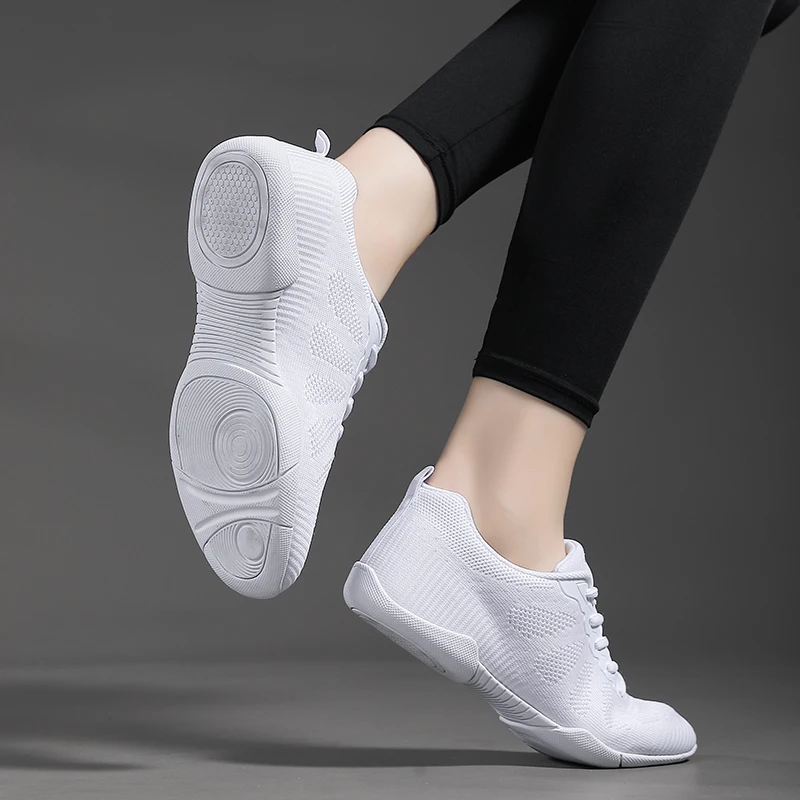 Marwoo Girls White Cheer Dance Sneakers Kids Lightweight Cheerleading Training Walking Tennis Womens Fashion Sports Shoes 2316