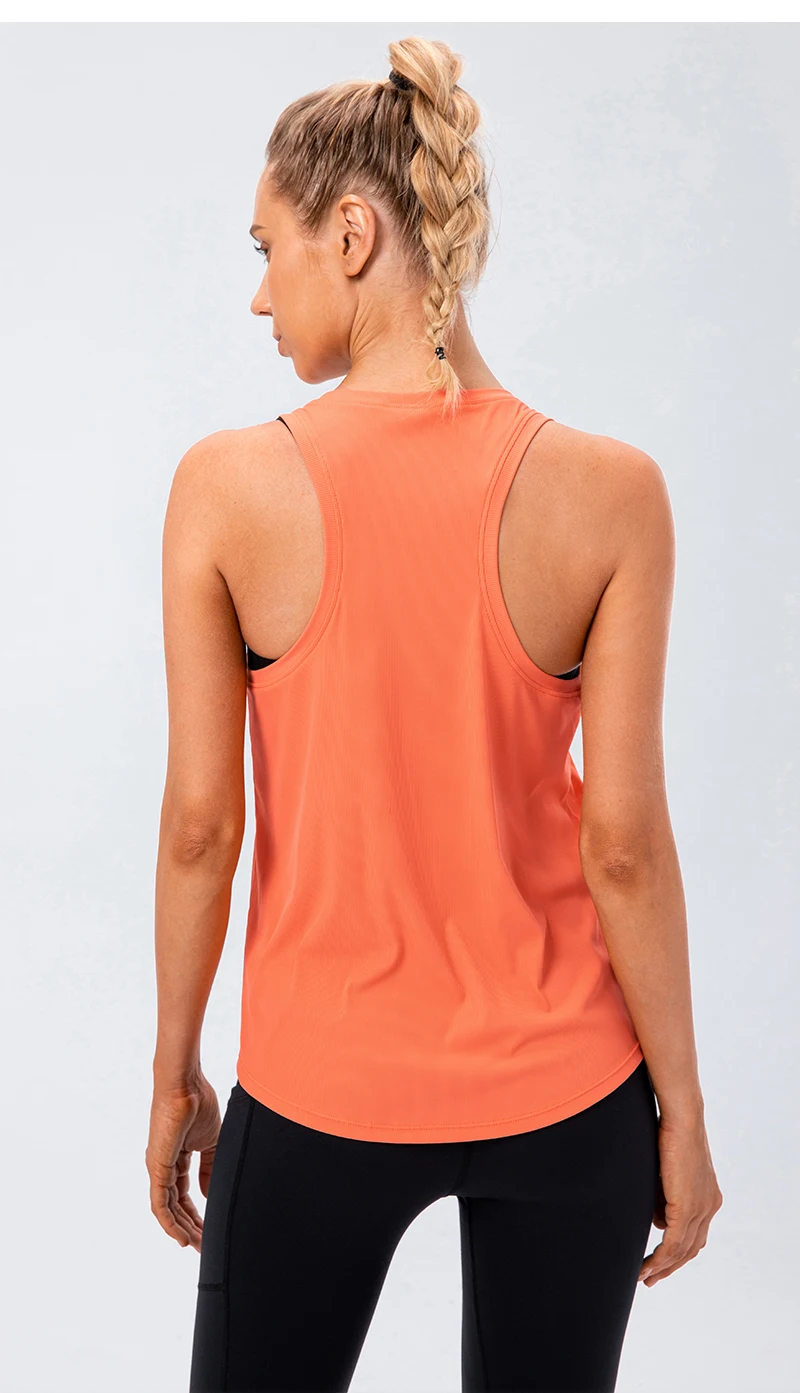 Women Sport tank Tops Loose Yoga Tops Quick Dry Workout Sport Tops For Women Fitness Sport Yoga Shirt