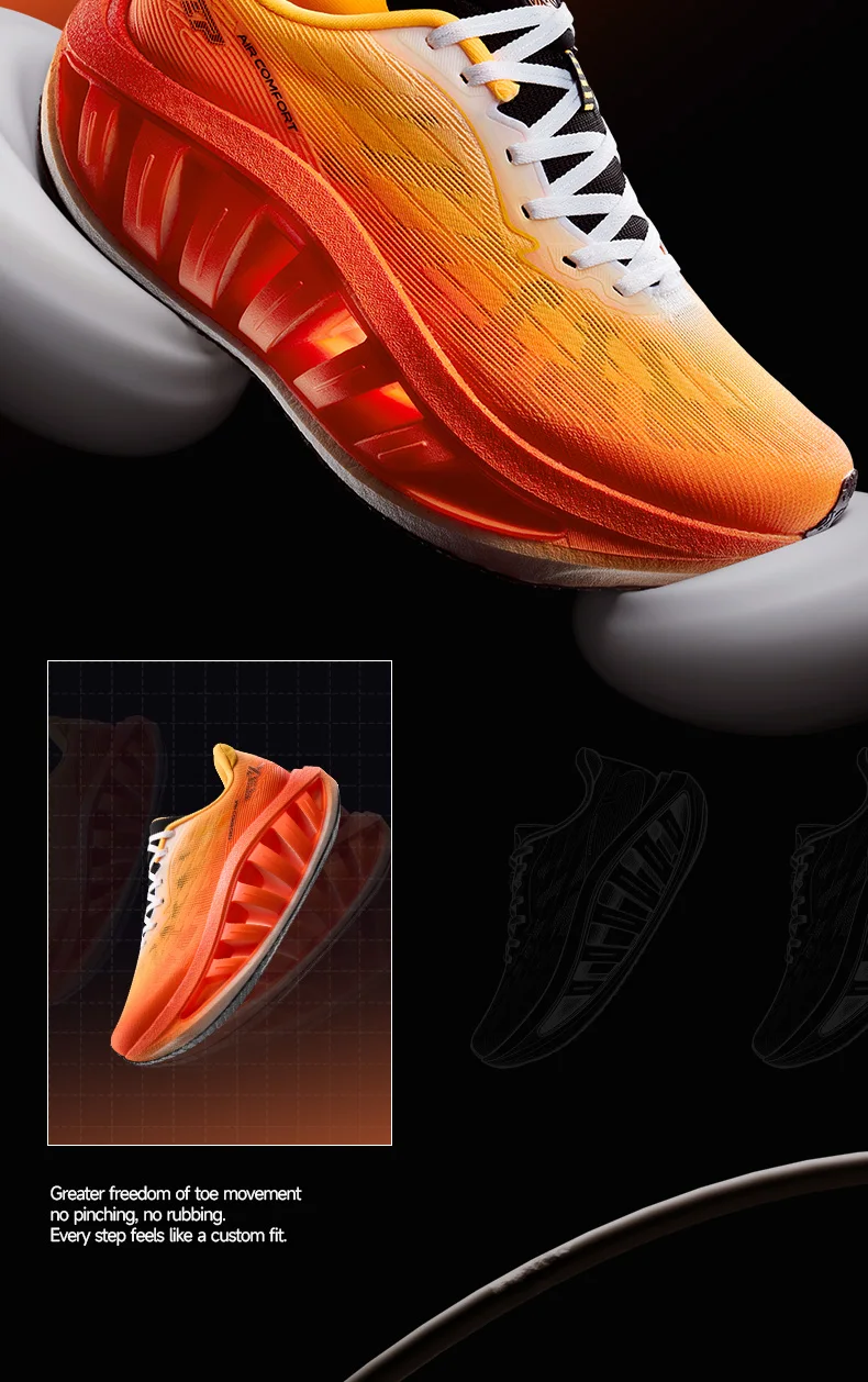Xtep Light Boat MAX Male Lightweight Rebound Height-Increasing Stronger Propulsive Force Running Shoes 874219110095