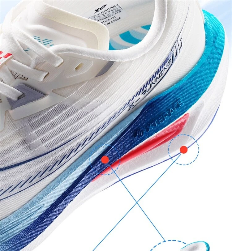 Xtep One Piece Modeling 5.0 Soft Cushioning Sole Combat Non-Slip Durable Support Running Shoes For Male 874219110036