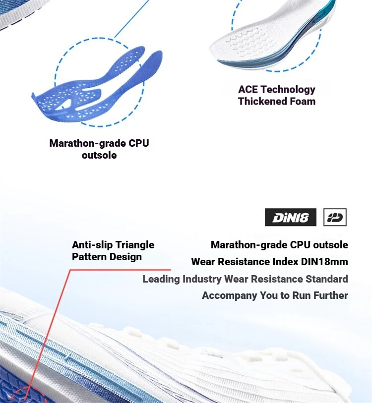 Xtep One Piece Modeling 5.0 Soft Cushioning Sole Combat Non-Slip Durable Support Running Shoes For Male 874219110036