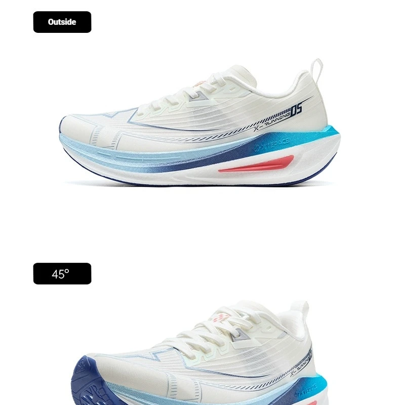 Xtep One Piece Modeling 5.0 Soft Cushioning Sole Combat Non-Slip Durable Support Running Shoes For Male 874219110036
