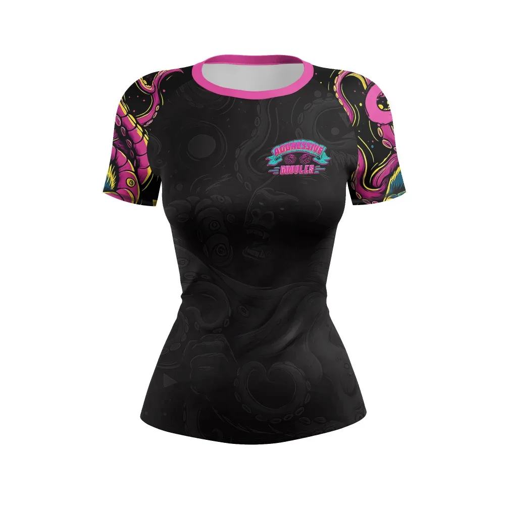 Cody Lundin Jiu Jitsu Rashguard MMA T-shirt +Pant Women 4PCS/Set Gym Running Grappling Bjj Boxing Sport Muay Thai Shorts Jerseys