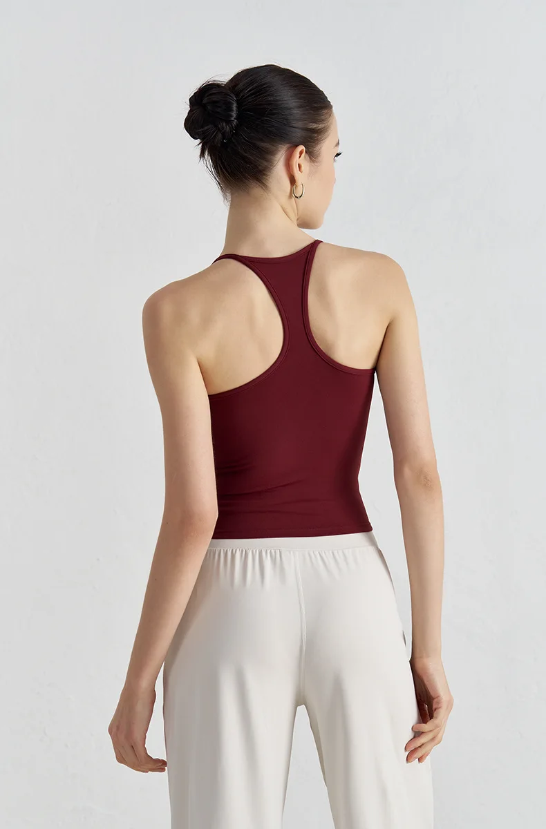 SOISOU Running Sports Bra Fixed Cups Women Top Tight Fitness Yoga Women's Underwear Gym Workout Clothes Nylon Sports Yoga Tops