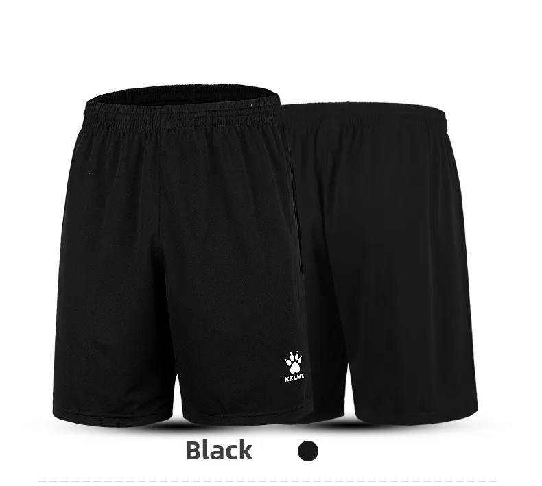 Kelme Men's Football Shorts Outdoor Breathable Running Knitted Shorts Camping Hiking Pants Yoga Basketball Quick Dry Pants