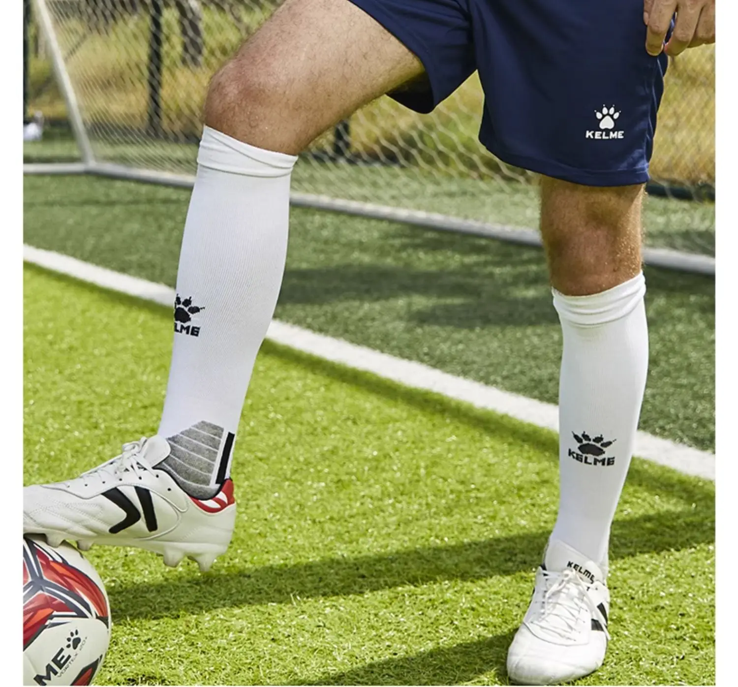 Kelme Men's Football Shorts Outdoor Breathable Running Knitted Shorts Camping Hiking Pants Yoga Basketball Quick Dry Pants