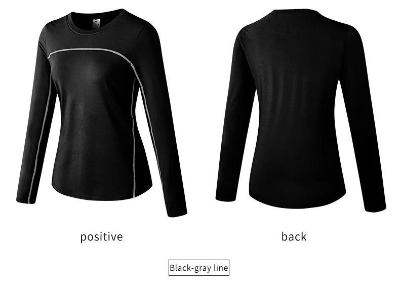 Women's Autumn Winter keep Warm long-sleeved Fitness Running Sports Training Top Slim Quick Dry Stretch Gym Top female Yoga tops