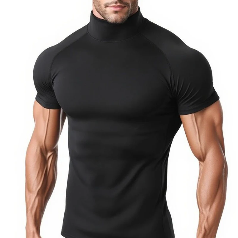 Compression T Shirt Men Bodybuilding Sportswear Short Sleeve Quick Dry Workout Shirts Sport Tops Tee Gym Running T-shirt Men
