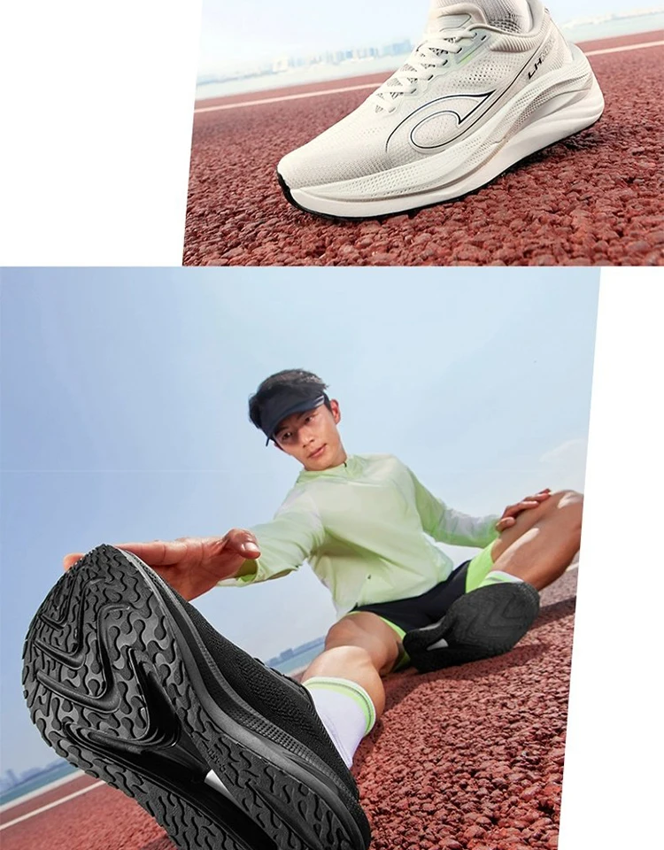 QIAODAN LH 600 Max Men's Running Shoes Breathable Sport Shoes 2026 Thick-soled Lightweight Jogging Sneakers QXB023254214R