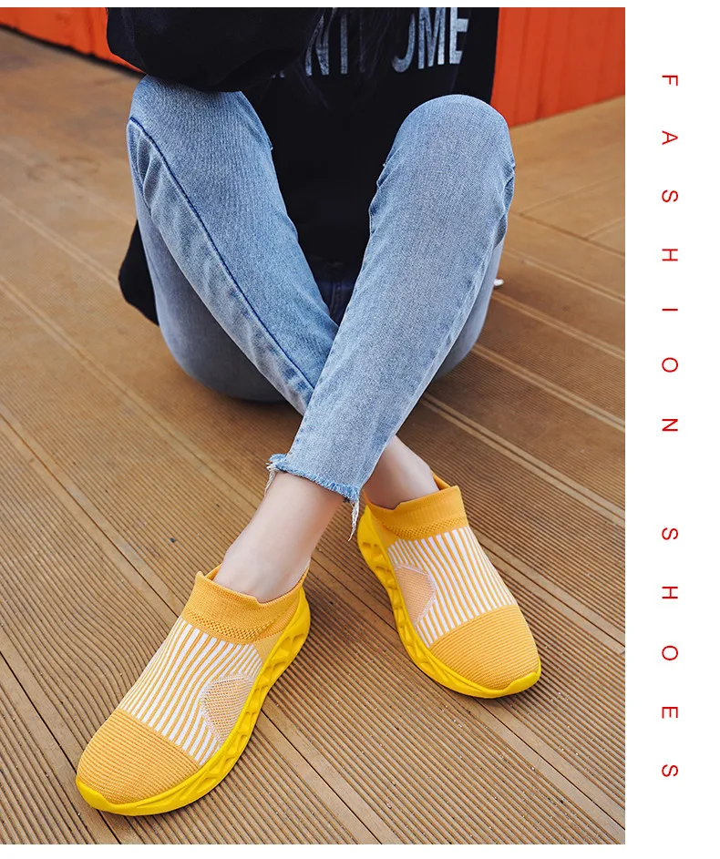 Summer Fashion Purple Running Shoes for Men Socks Sports Shoes Plus Size 48 Breathable Women Slip-on Sneakers Sock Trainers Men