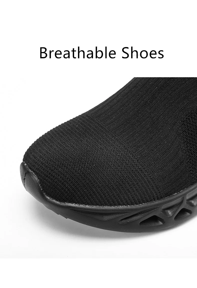 Summer Fashion Purple Running Shoes for Men Socks Sports Shoes Plus Size 48 Breathable Women Slip-on Sneakers Sock Trainers Men