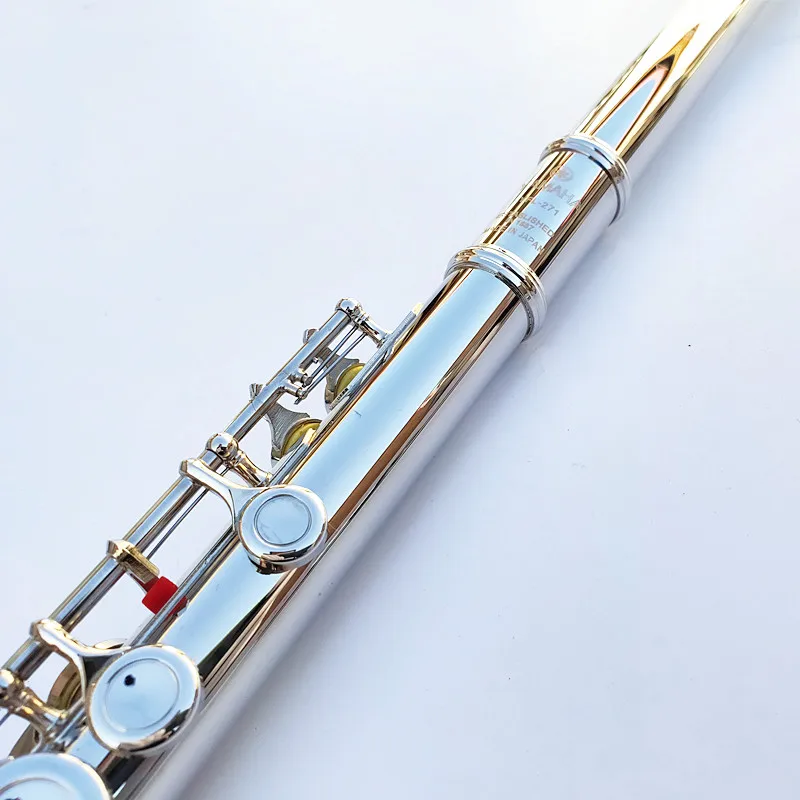 Top Japan YF-471 Flute 16 Hole with E Key YF-271 Silver Plated Flute C Key White Copper Flauta Transversal Music Instrumentos